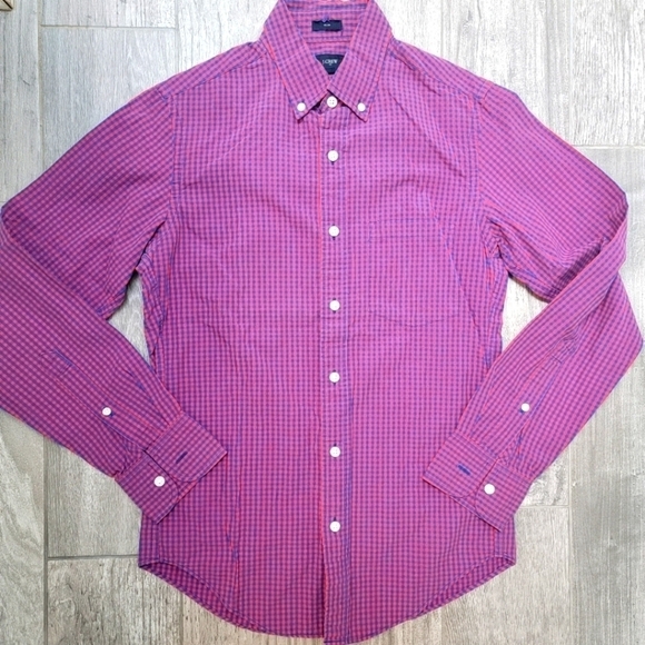 J Crew Checkered Button Down Shirt XS - Picture 1 of 8